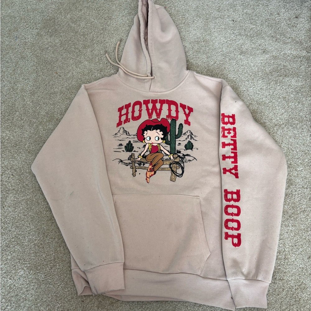 T.J.Maxx Beige Betty Boop Hoodie